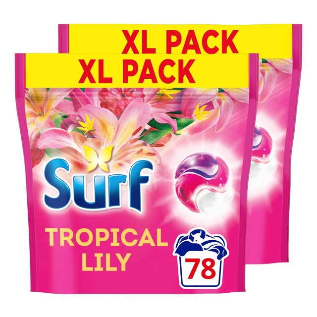 Surf washing capsules Tropical Lily, imported from the UK