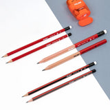 Milan HB graphite pencils hexagonal with eraser box of 12, imported from the UK