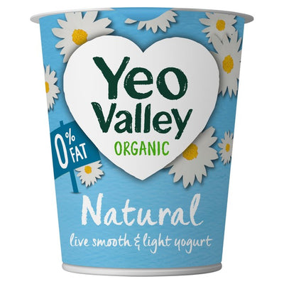 زبادي طبيعي عضوي Yeo Valley خالي من الدهون 150 جرام - اشترِ عبر الإنترنت من McGrocer
