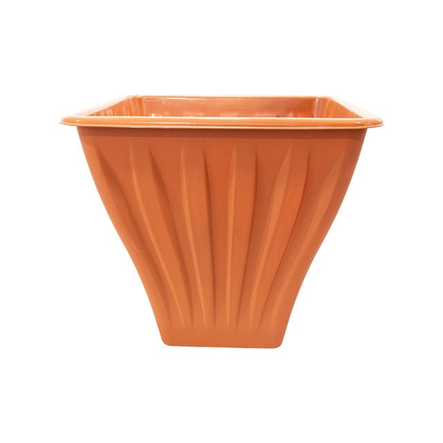 Rowan large square terracotta planter 30cm UK version
