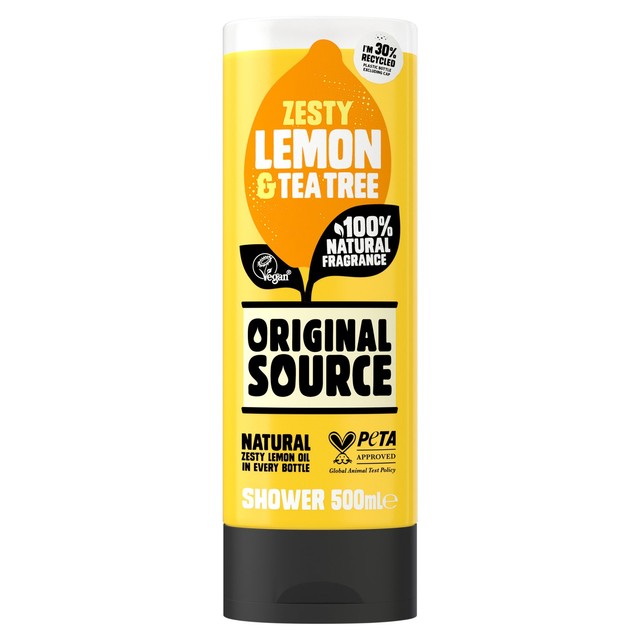 Original Source Lemon and Tea Tree Shower Gel 500ml, imported from the UK
