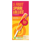 Sainsburys Fruit Spiral Lollies 5x70ml