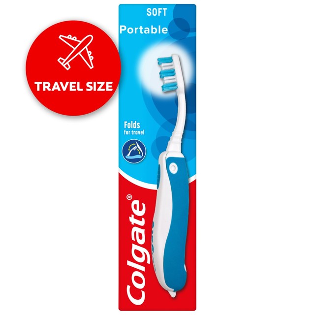 Colgate Portable Travel Soft Manual Toothbrush - British product