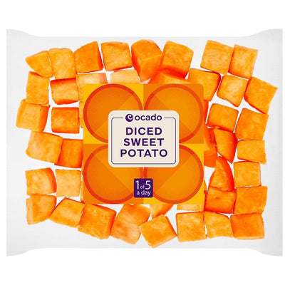 M&S Ocado Diced Sweet Potato Fresh Diced Vegetables 350g- Buy online at McGrocer