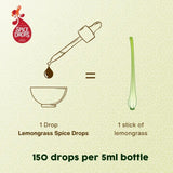 Holy Lama Spice Drops Lemongrass Flavouring Extract 5ml (British brand)