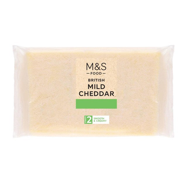 M&S British Mild Cheddar cheese 550g, imported from the UK