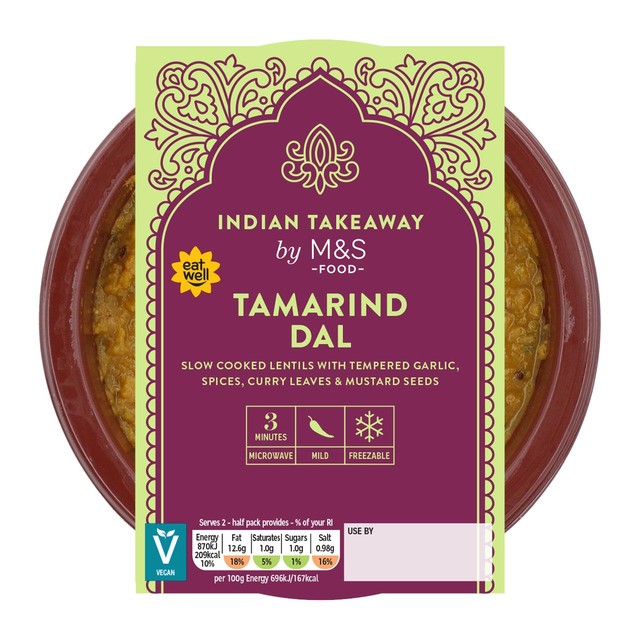 M&S Tamarind Dal 250g, imported from the UK