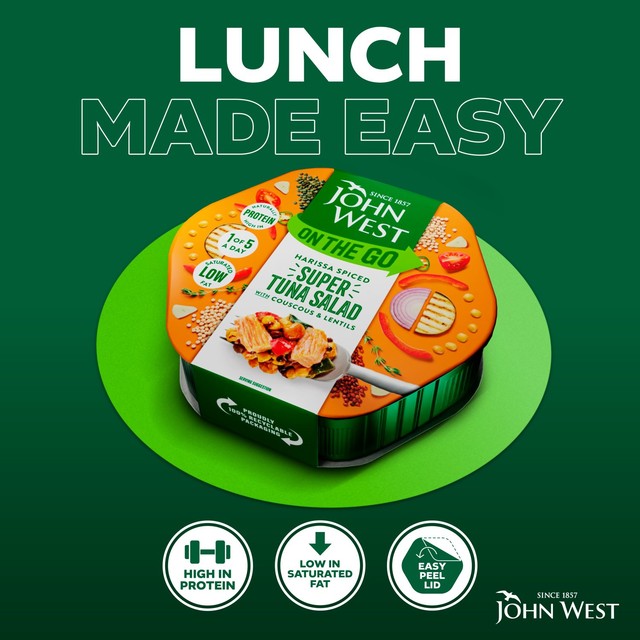 John West harissa spiced tuna salad 220g, UK version