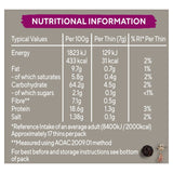 Ryvita Thins Cheddar & Black Pepper flatbread crackers 125g, imported from the UK