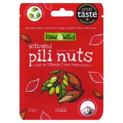 M&S Raw & Wild Activated Pili Nuts Chili Snack Nuts 22g- Buy online at McGrocer