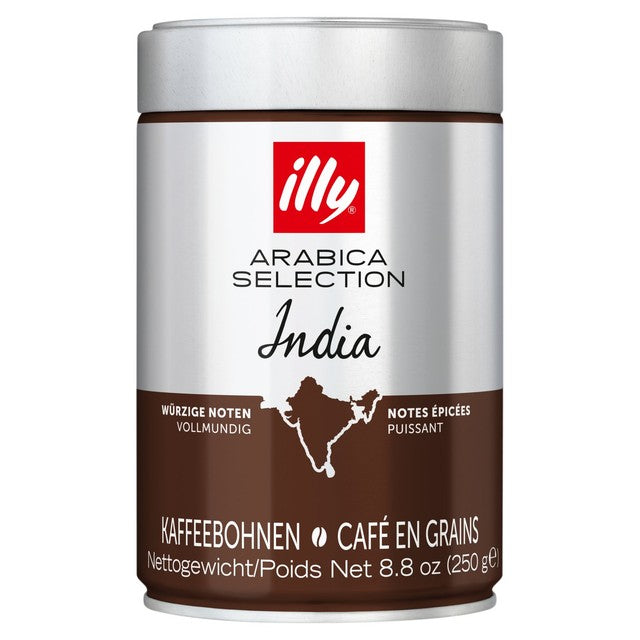 Illy Monoarabica India coffee beans 250g, UK version