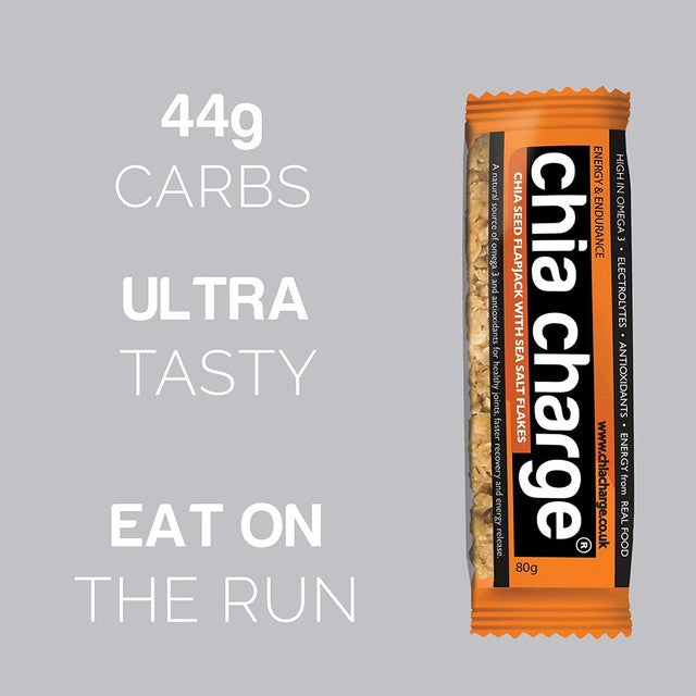 Chia Charge sea salt flakes chia seed flapjack 80g - British product