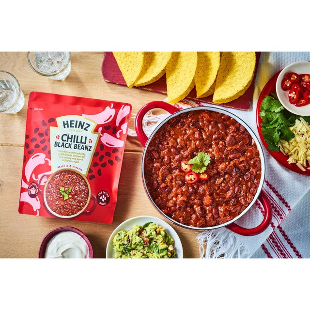 Heinz Chilli Black Beans Family Pack Mexican-Style 550g, UK version