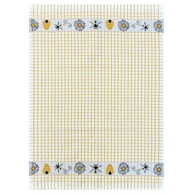 Samuel Lamont Honey Bees Jacquard Tea Towel 50cm x 70cm, imported from the UK