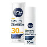 NIVEA Men Sensitive Daily Protect Moisturiser SPF30 50ml