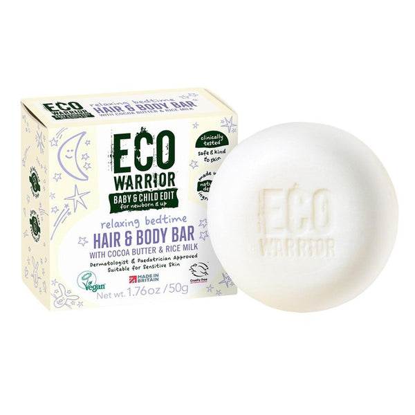 Little Soap Company Eco Warrior Relaxing Bedtime Hair & Body Soap Bar - Baby Shampoo and Body Wash Bar 50g