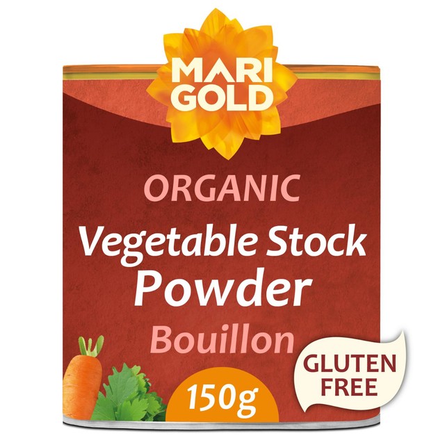 Marigold Health Foods Organic Swiss Vegetable Vegan Bouillon Powder 150g, imported from the UK