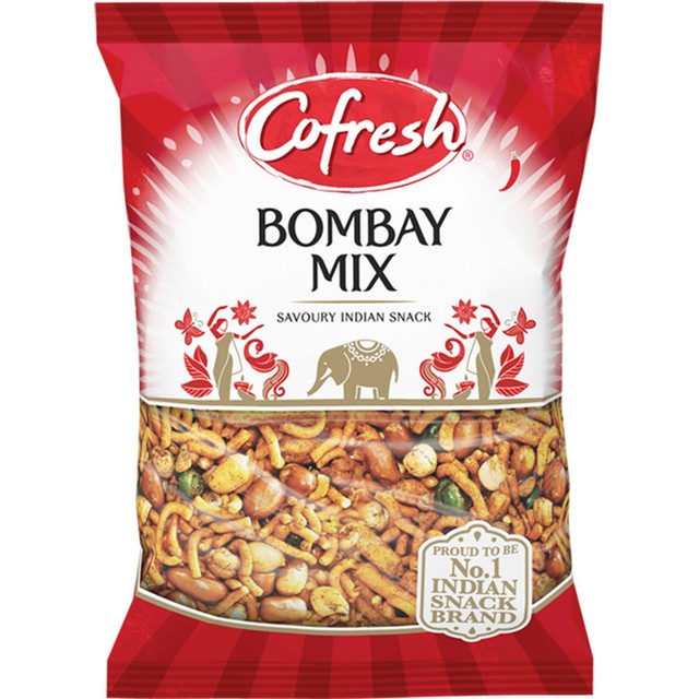 Cofresh Bombay Mix savoury noodle and peanut snack mix, UK version