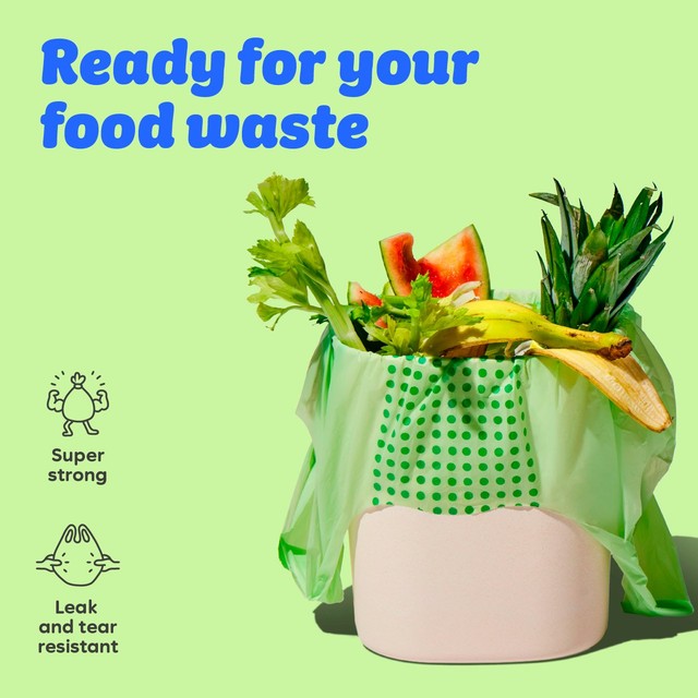 Who Gives a Crap compostable food waste bags 11L (British brand)