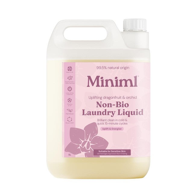Miniml Laundry Liquid Pink Dragonfruit Orchid 5L, imported from the UK
