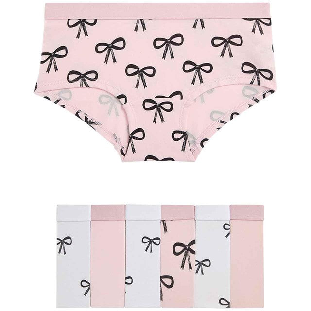 M&S girls cotton bow shorts pink mix 13-14 years, imported from the UK