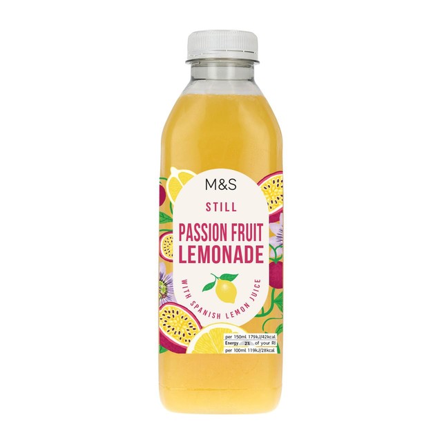 M&S passion fruit lemonade 750ml, imported from the UK