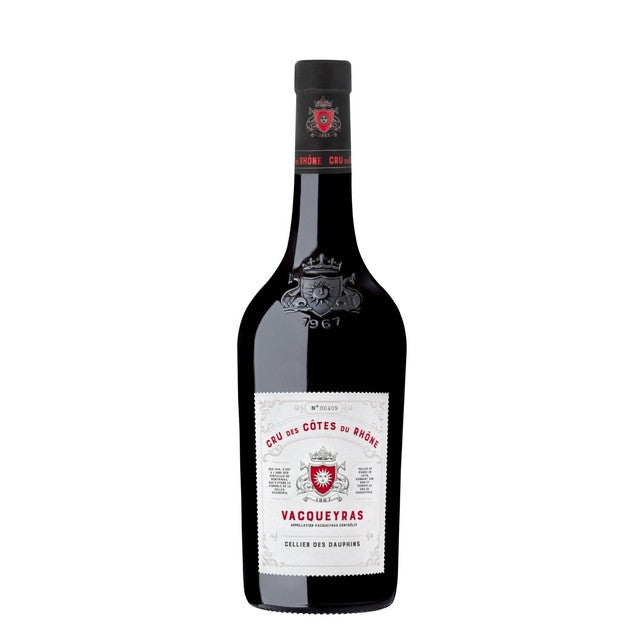 Les Dauphins Vacqueyras Rhone Cru Red Wine 75cl - French product