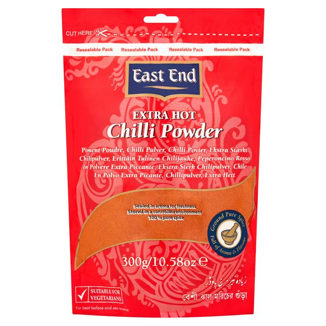 East End extra hot chilli powder 300g spice, UK version