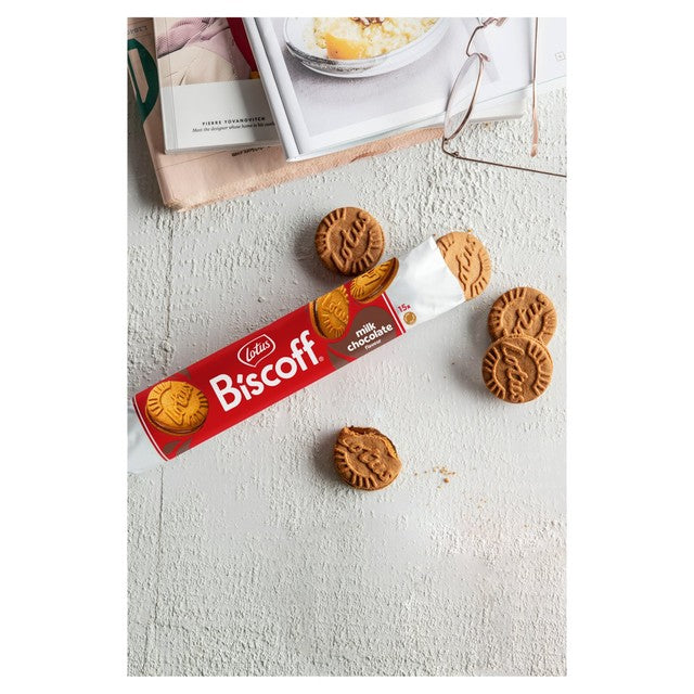 Lotus Biscoff sandwich milk chocolate biscuits 150g, UK version