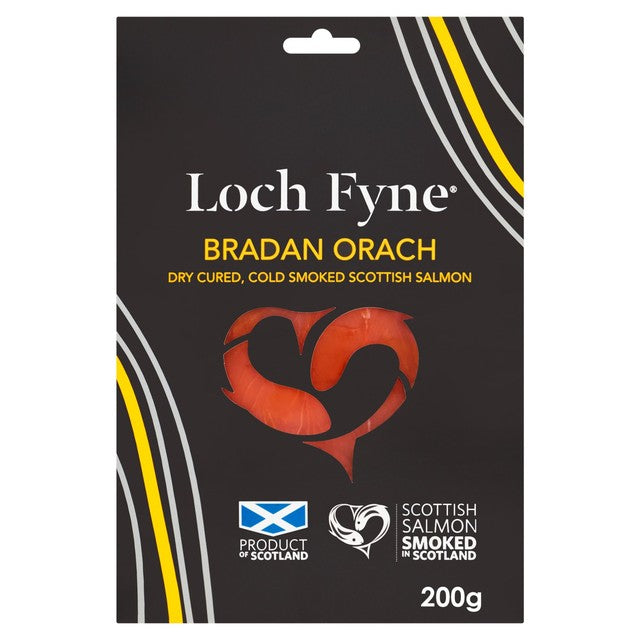 Loch Fyne smoked salmon Bradan Orach 200g, UK version