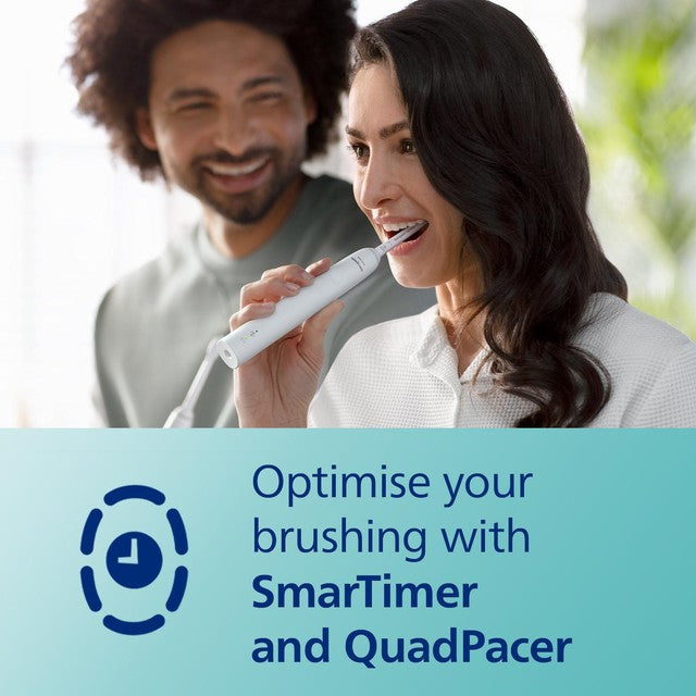 Philips Sonicare Series 2100 electric toothbrush in white, imported from the UK