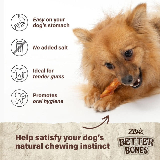 Zeus Better Bones chicken twist dog treat 7.5cm (British brand)