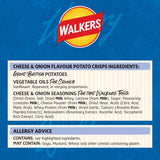 Walkers Cheese & Onion potato crisps 6 bags (British brand)