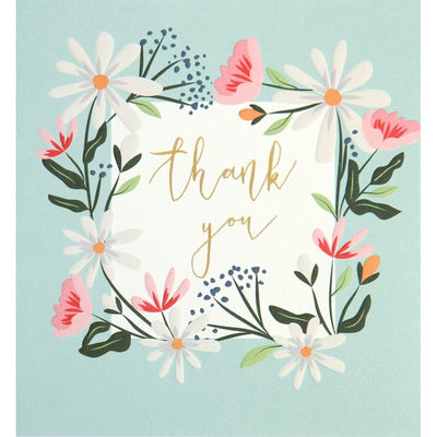M&S Caroline Gardner Garland Thank You Card 146mm x 140mm- Buy online at McGrocer