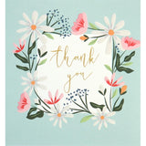 Caroline Gardner garland thank you card 146x140mm - British product