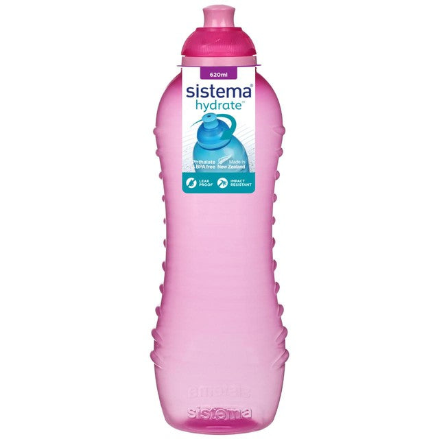 Sistema water bottle Pink 620ml (British brand)