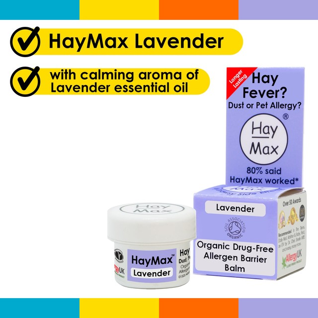 Haymax lavender organic allergy barrier balm 5ml, UK version