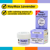 Haymax lavender organic allergy barrier balm 5ml, UK version