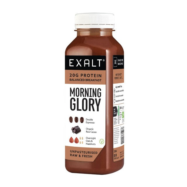 EXALT Morning Glory coffee cacao protein smoothie 330ml - British product