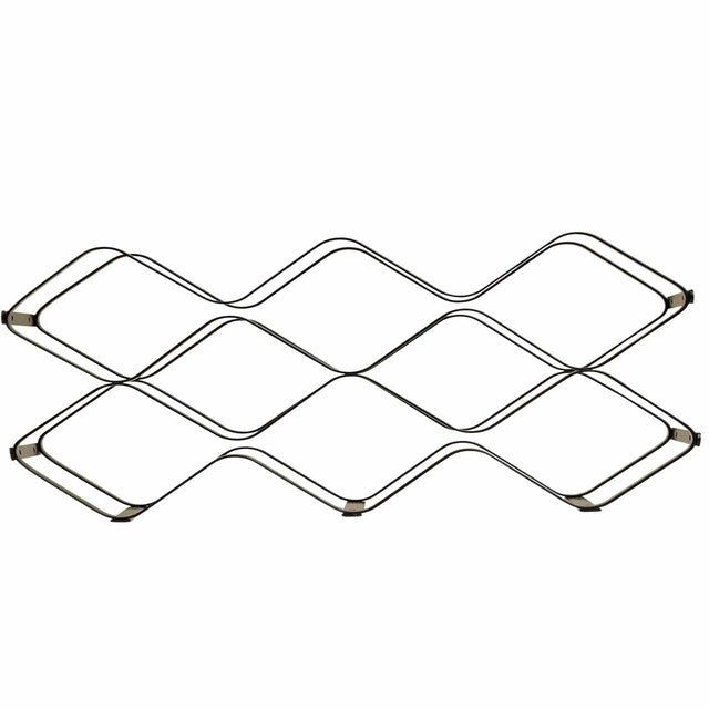 M&S black wire wine rack for 6 bottles, imported from the UK