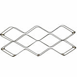 M&S black wire wine rack for 6 bottles, imported from the UK