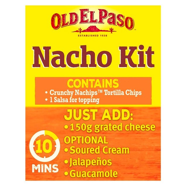 Old El Paso Mexican Nacho Kit 505g, imported from the UK