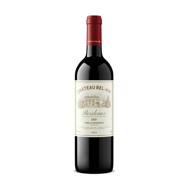 M&S Chateau Bel Air Bordeaux red wine 75cl, imported from the UK