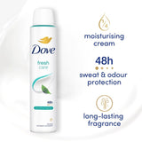 Dove fresh anti-perspirant deodorant aerosol 200ml - British product