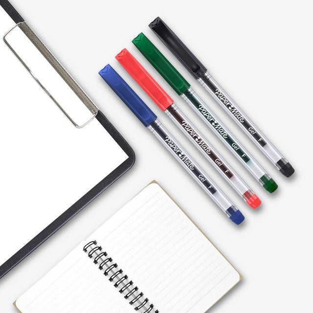 Paper Mate gel pens assorted colors 4-pack, imported from the UK