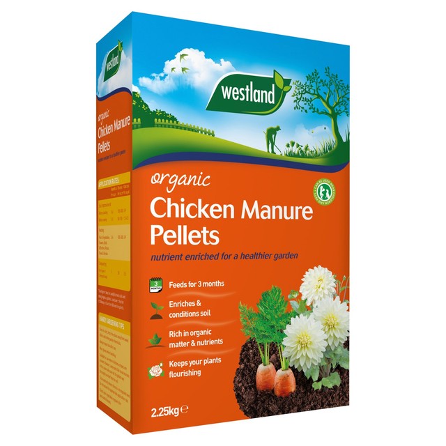 Westland Organic Chicken Manure Pellets 2.25kg (British brand)