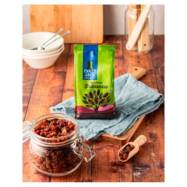 Crazy Jack organic sun-dried sultanas - British product