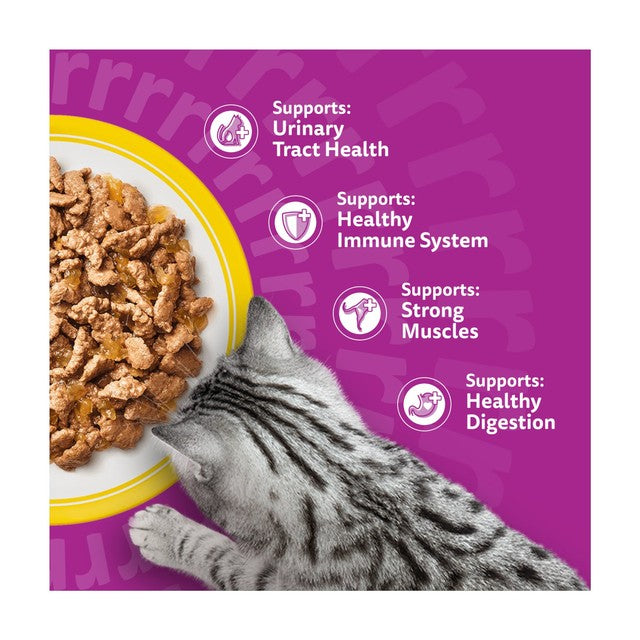 Whiskas poultry cat food pouches 80 x 85g (British brand)