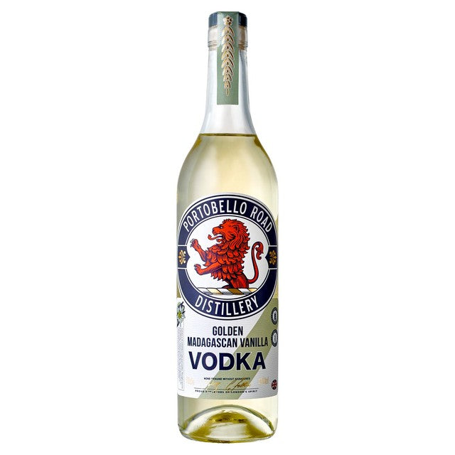 Portobello Golden Madagascan Vanilla Vodka 70cl, imported from the UK