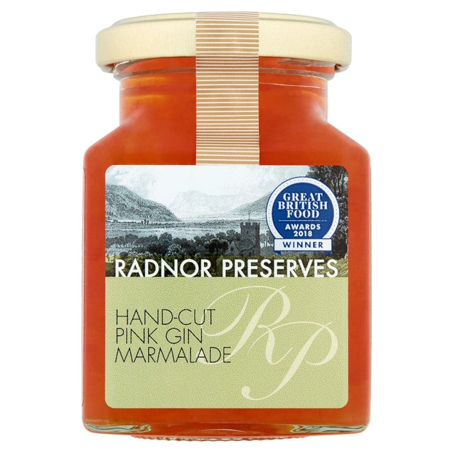 Radnor Preserves Pink Gin Marmalade Pink Grapefruit 240g, imported from the UK